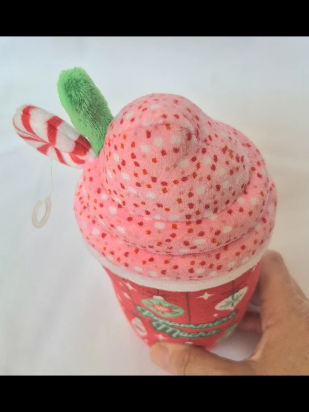 Fringe Studio Peppermint Mocha Plush Holiday Cup Dog Noice Toy Nwt
